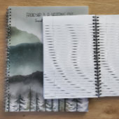 Mountain Snow & Tree Spiral Notebook | Freundschaf Notizblock