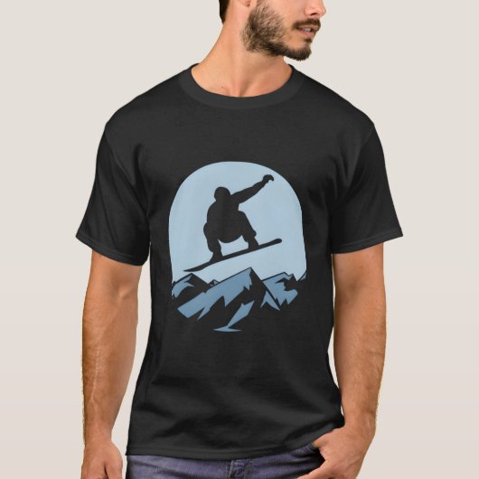 Mountain Snowboarder Snowboard Ski Man Frauen Kind T-Shirt (Vorderseite)