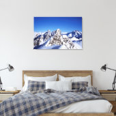Mountain St Anton Austria Ferienkarte Leinwanddruck (Insitu (Schlafzimmer))