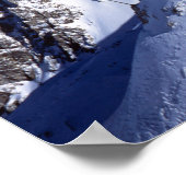 Mountain St Anton Austria Ferienkarte Poster (Ecke)
