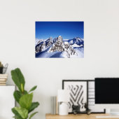 Mountain St Anton Austria Ferienkarte Poster (Heimbüro)