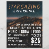 Mountain Stargazer, Planetarium Eventwerbung Flyer (Vorne)