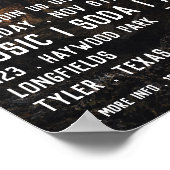 Mountain Stargazer, Planetarium Eventwerbung Poster (Ecke)