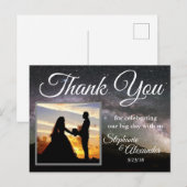 Mountain Stars Wedding Danke Postkarte (Vorne/Hinten)