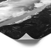 Mountain Storžič, Slowenien unter Wolken Poster (Ecke)