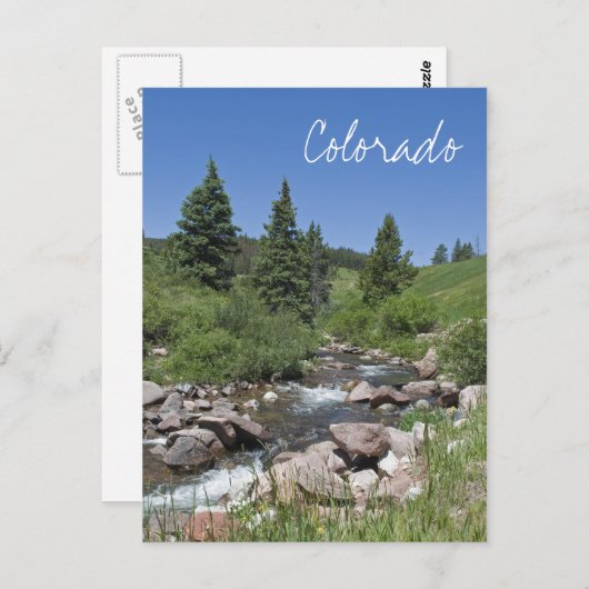 Mountain Stream Colorado Postkarte (Vorne/Hinten)