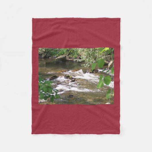 Mountain Stream Fleece Blanket (Vorderseite)