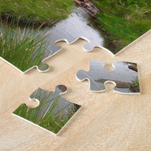 Mountain Stream Glencoe, schottische Highlands Puzzle (Seite)