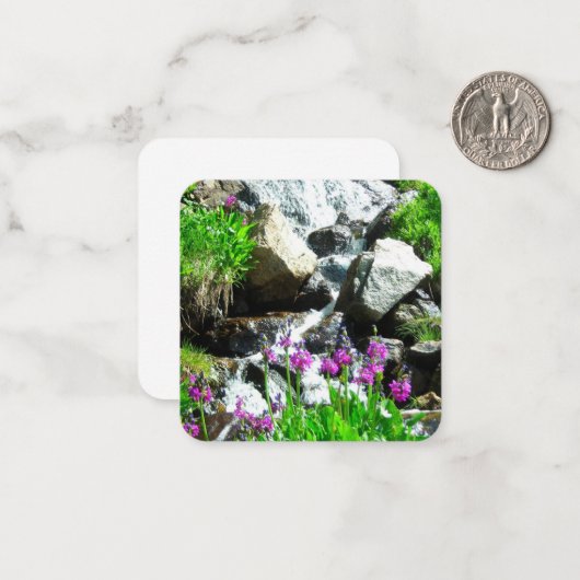 Mountain Stream Note Card Mitteilungskarte (Vorderseite/Rückseite Beispiel)