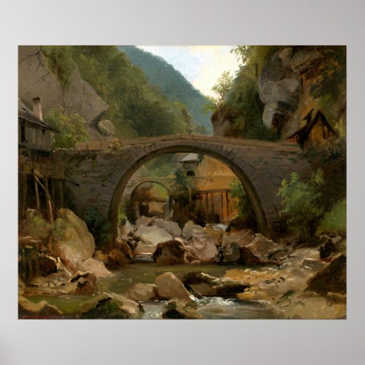 Mountain Stream - Théodore Rousseau Kunstvoll wand Poster (Vorne)
