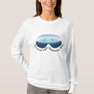Mountain Style, Abenteuerlust – Ski Brille T-Shirt