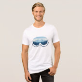 Mountain Style, Abenteuerlust: Ski Goggle Tri-Blend Shirt (Vorderseite voll)