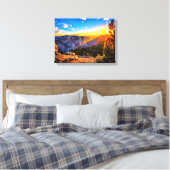 Mountain Sunrise Leinwanddruck (Insitu (Schlafzimmer))