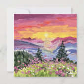 Mountain Sunrise mit Wildblumen (Vorderseite)