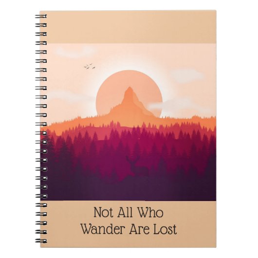 Mountain Sunrise nicht alle, die das Notebook lauf Notizblock (Vorderseite)