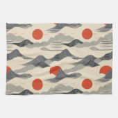 Mountain Sunrise Pattern Geschirrtuch (Horizontal)