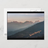 Mountain Sunrise Postcard Postkarte (Vorne/Hinten)