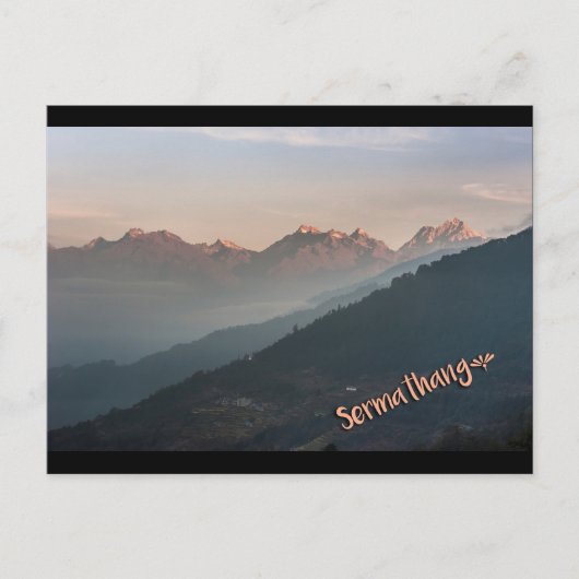 Mountain Sunrise Postcard Postkarte (Vorderseite)