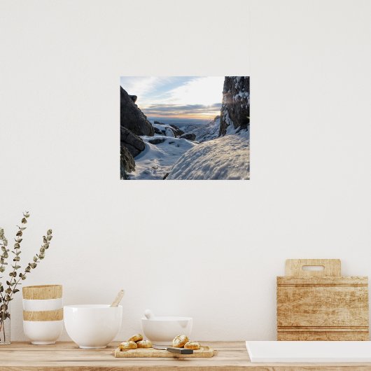 Mountain Sunrise Poster (Küche)