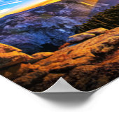 Mountain Sunrise Poster (Ecke)
