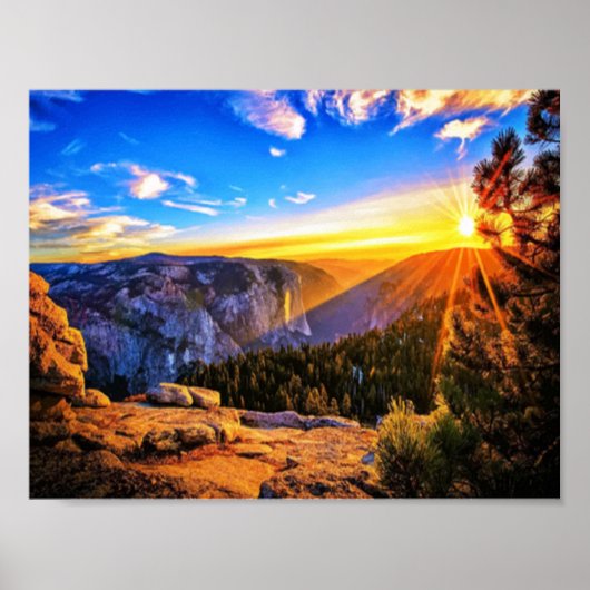 Mountain Sunrise Poster (Vorne)