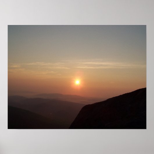 Mountain Sunrise Poster (Vorne)