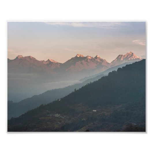 Mountain Sunrise Print Fotodruck (Vorne)