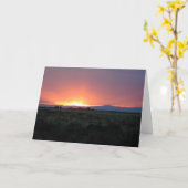 Mountain Sunset 3 Karte (Gelbe Blume)