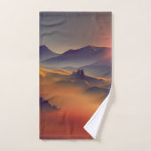Mountain Sunset Badhandtuch Set (Handtuch)