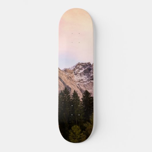 Mountain Sunset Bliss #2 #cabin #decor #wall #art Skateboard (Vorderseite)