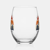 Mountain Sunset Cabin individuell anpassbare Wiede Weinglas Ohne Stiel (Rechts)