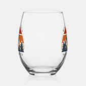 Mountain Sunset Cabin individuell anpassbare Wiede Weinglas Ohne Stiel (Links)