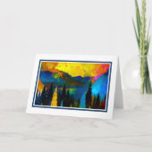 Mountain Sunset Card Karte (Vorderseite)