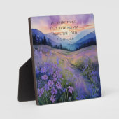 Mountain Sunset Christlich Plaque Fotoplatte (Vorderseite)