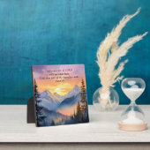 Mountain Sunset Christlich Plaque Fotoplatte (InSitu)