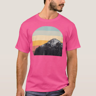 Mountain Sunset Circle Outdoor Naturskino Wandern T-Shirt