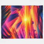 Mountain Sunset Fleecedecke (Vorderseite (Horizontal))