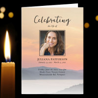 Mountain Sunset Fotos Feier des Lebens Beerdigung