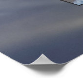 Mountain Sunset Golden Rays Foto Zwei Familienbäum Poster (Ecke)