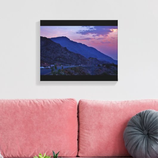 Mountain Sunset Leinwanddruck (Insitu (Wohnzimmer))