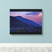 Mountain Sunset Leinwanddruck (Insitu (Holzboden))