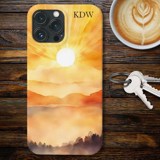 Mountain Sunset Monogram Case-Mate iPhone Hülle