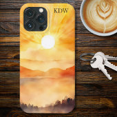 Mountain Sunset Monogram iPhone Hülle
