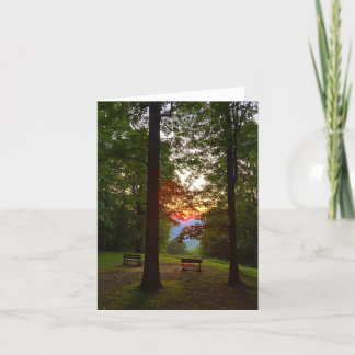 mountain sunset notecard (blank inside) karte