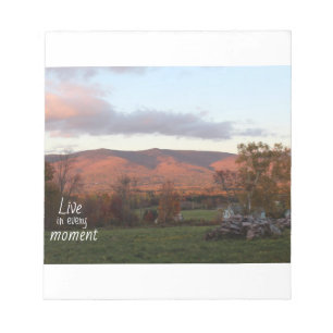 Mountain Sunset Notepad Notizblock