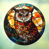 Mountain Sunset Owl Imitate gestanzt Glas Fensteraufkleber (Blatt 3)