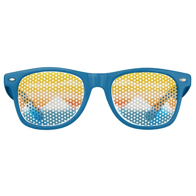 Mountain Sunset Partybrille (Vorderseite)