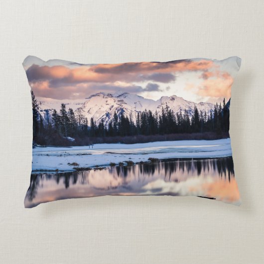 Mountain Sunset Pillow Dekokissen (Vorderseite)