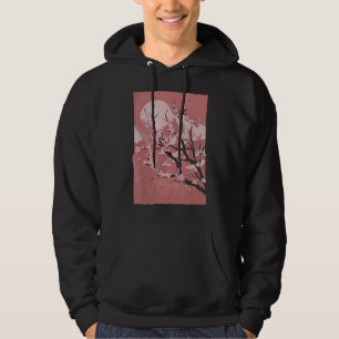 Mountain Sunset Pink Blume Japan Sakura Cherry Bl Hoodie
