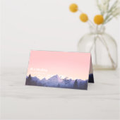 Mountain Sunset Platzkarte (Vorderseite)